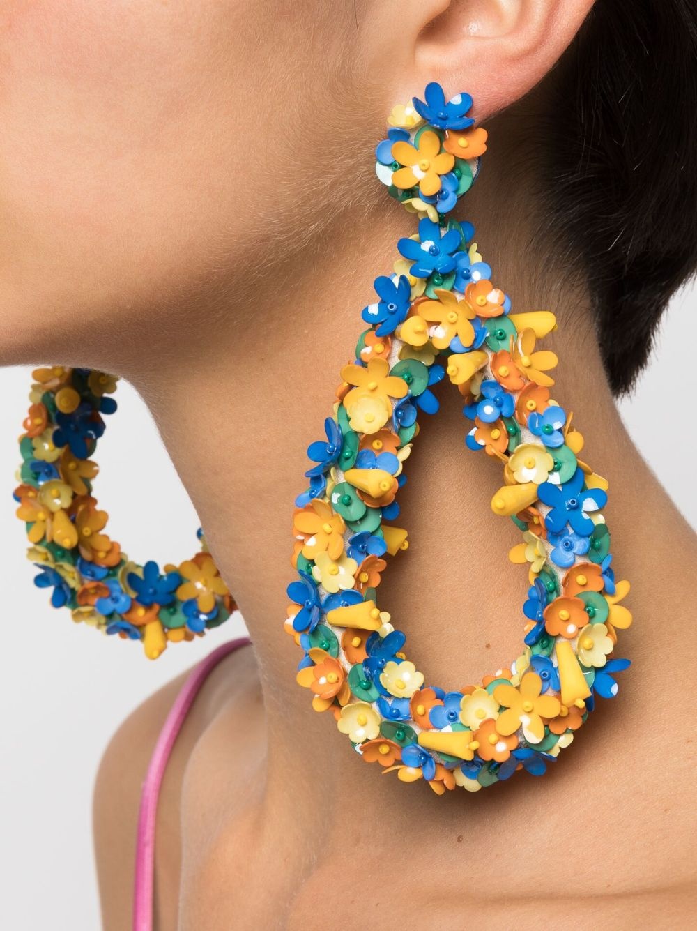 Confetti Macro Flower earrings - 2