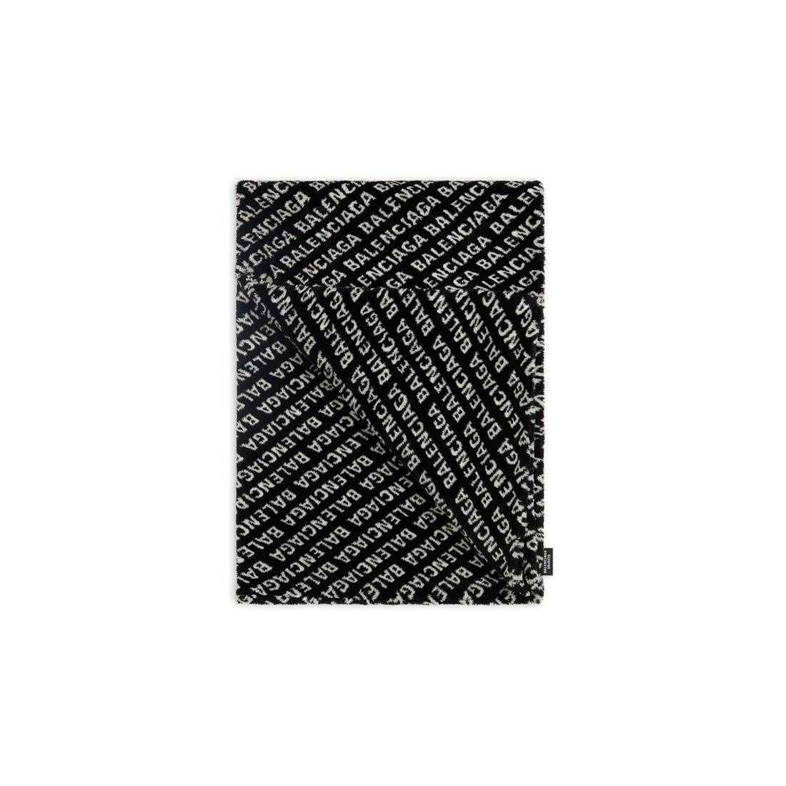 Allover Logo Blanket  in Black - 2