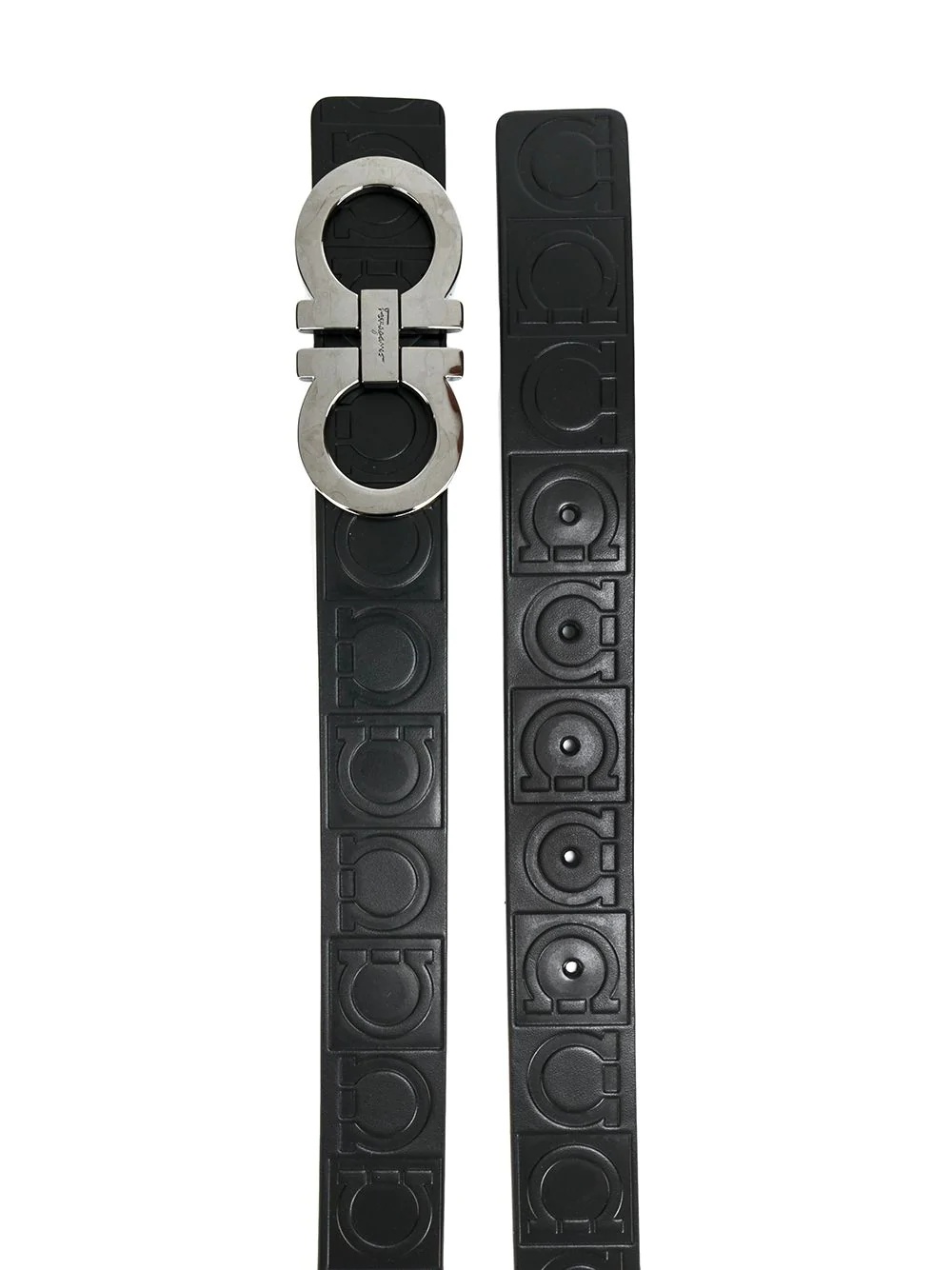 all-over double Gancini belt - 2