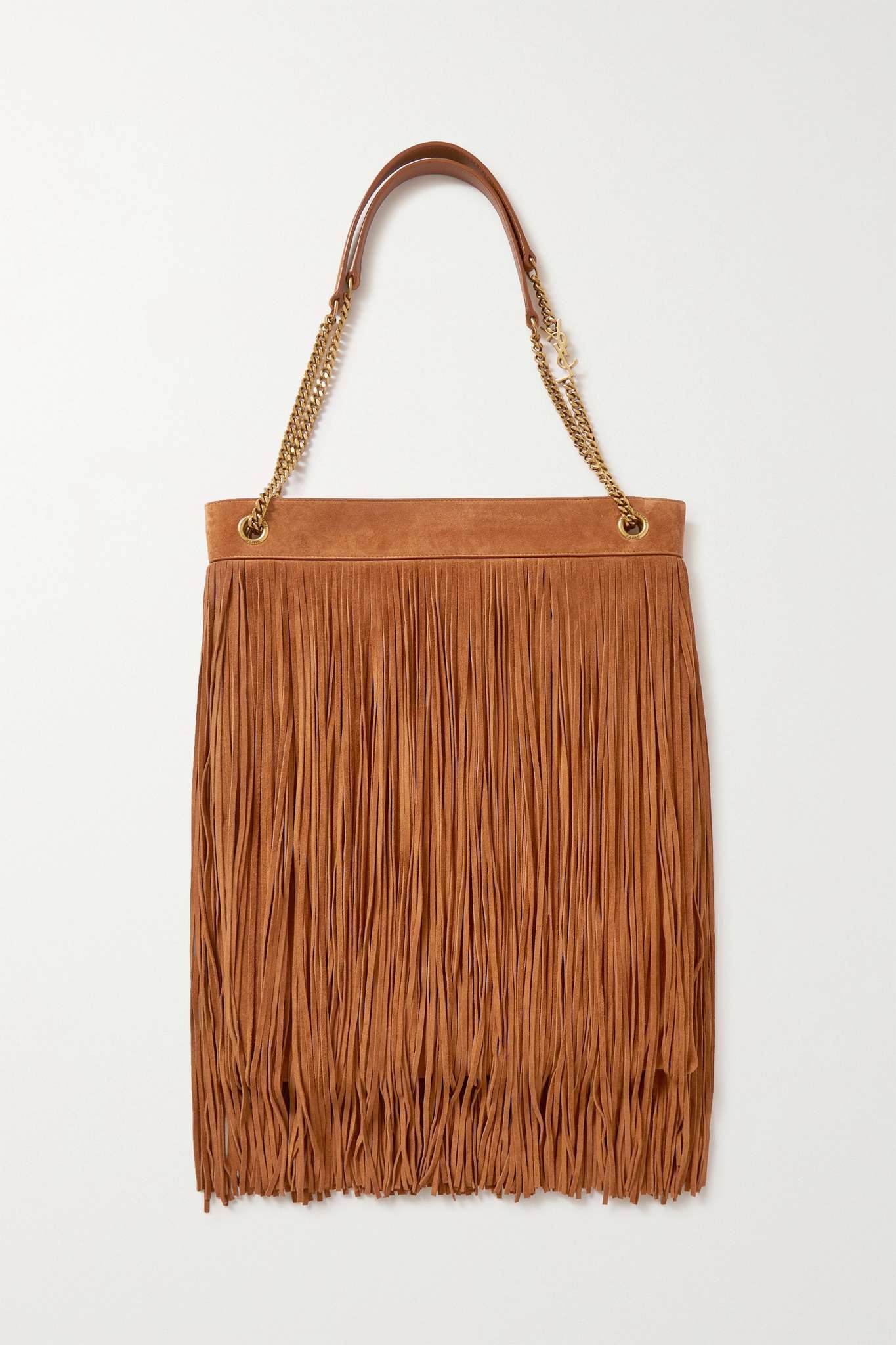 Grace medium fringed suede shoulder bag - 3