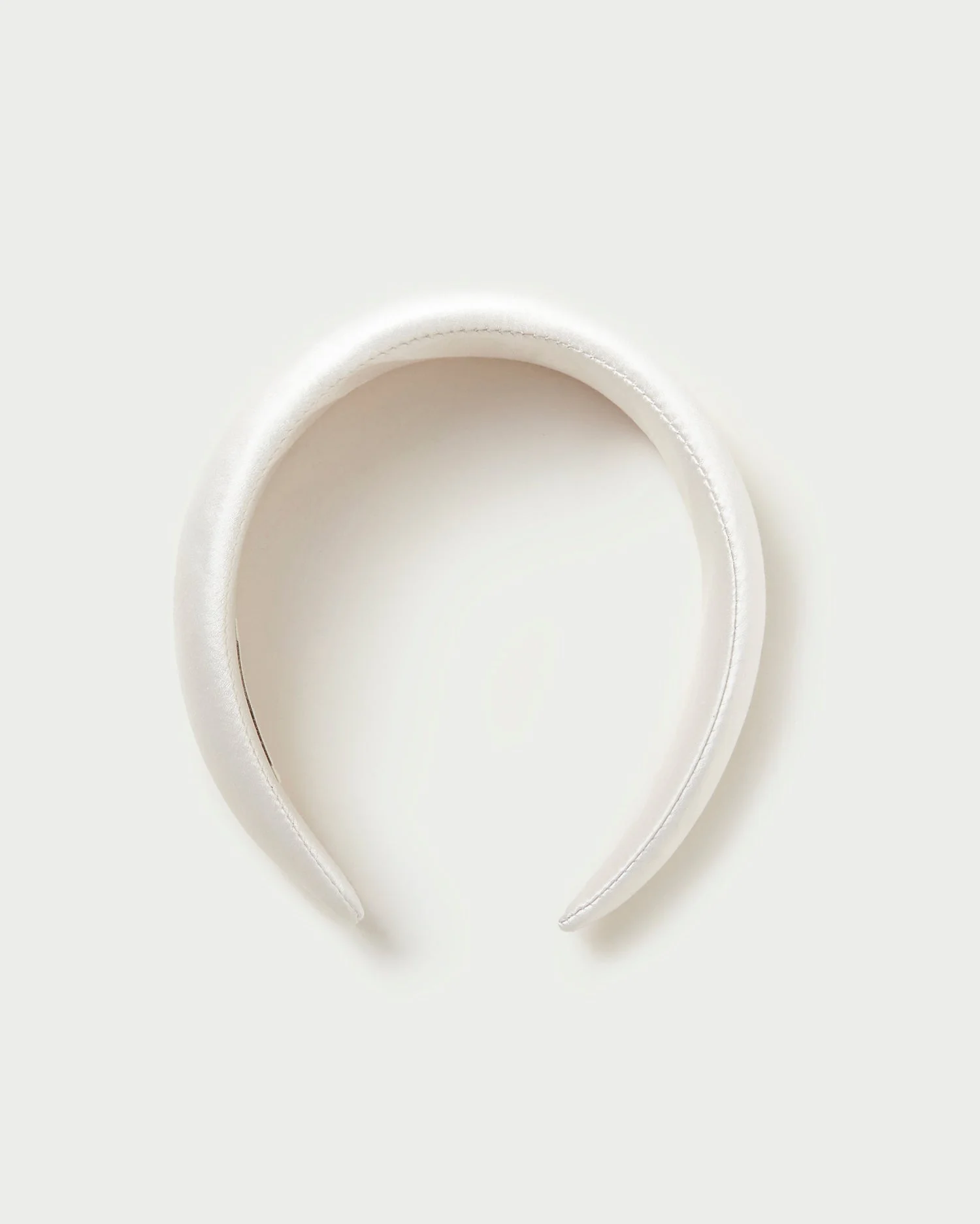 Bellamy Cream Satin Headband - 1