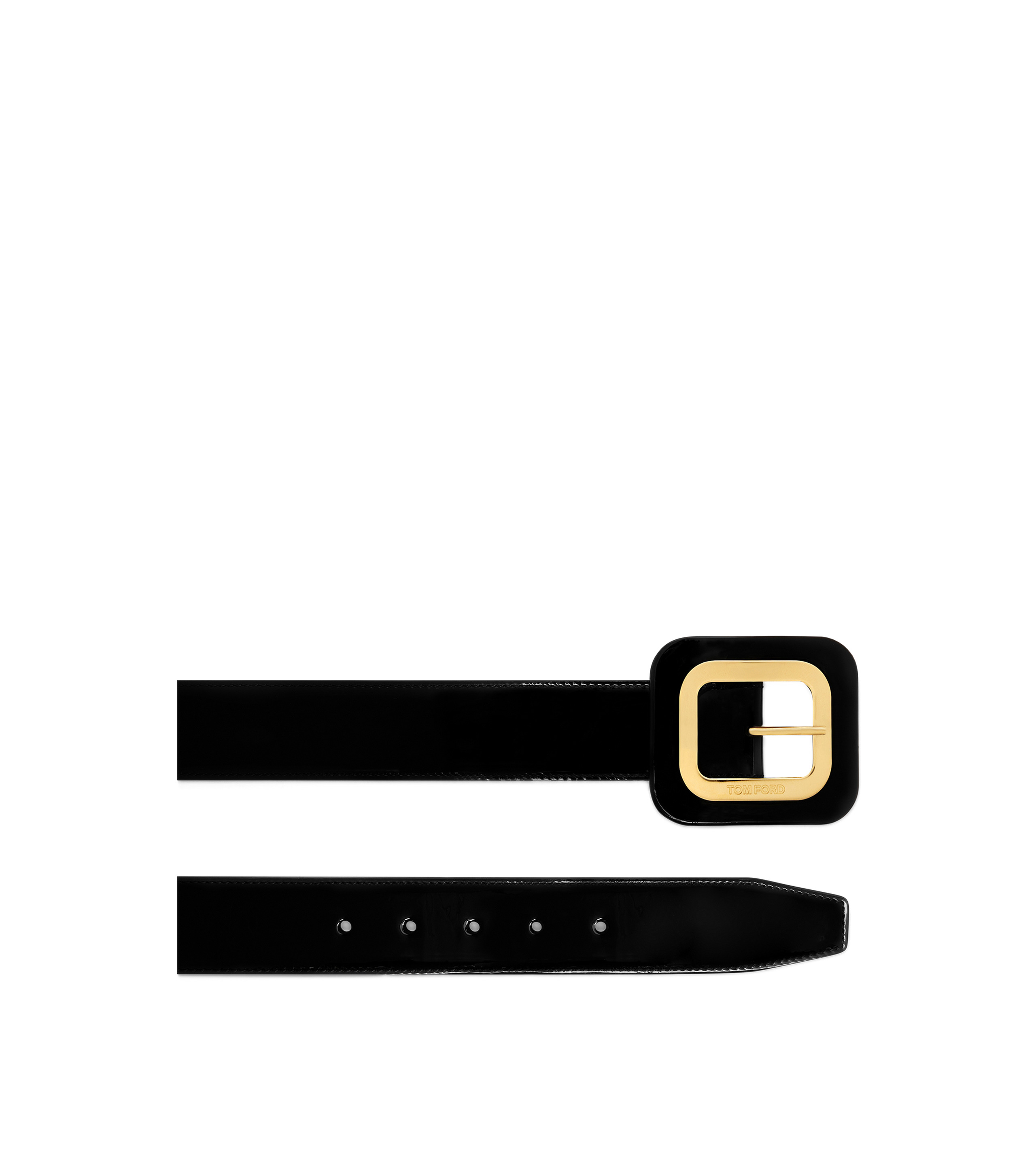 PATENT LEATHER 40 MM FRAME  BELT - 2