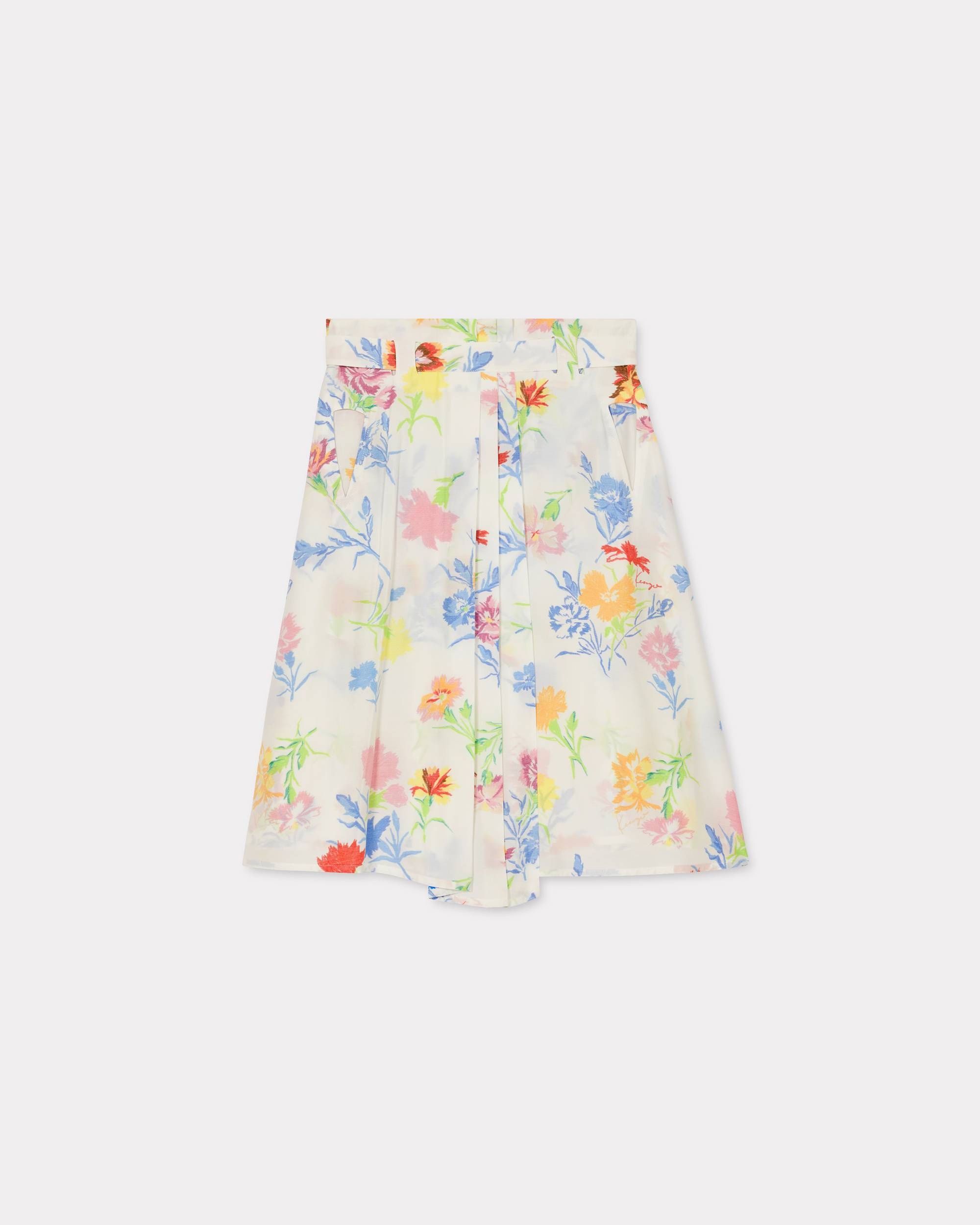 'KENZO Drawn Flowers' pleated skirt - 1