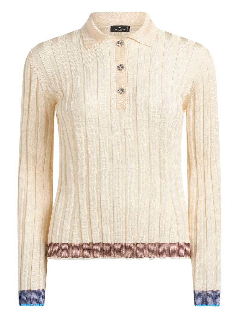 ribbed polo shirt 1