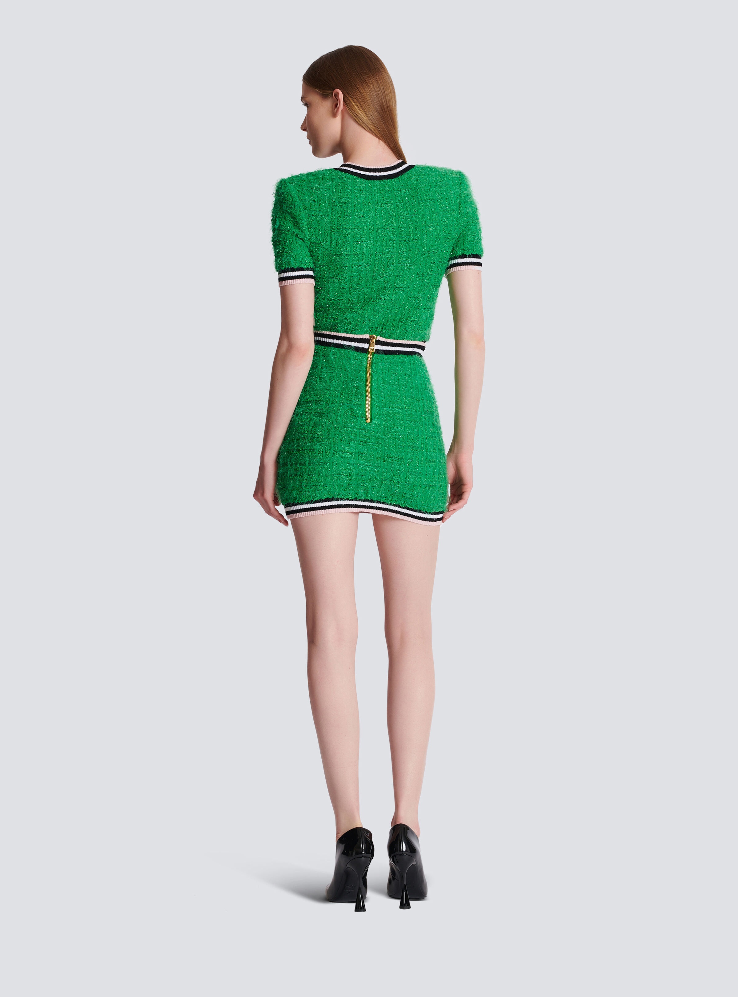 Monogram knit skirt - 4