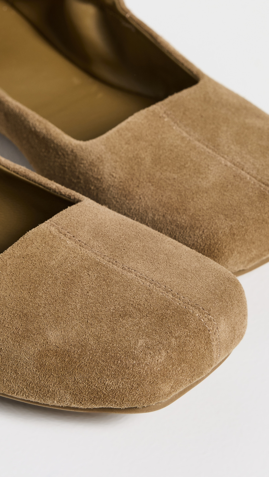 Suede Ballet Flats - 5