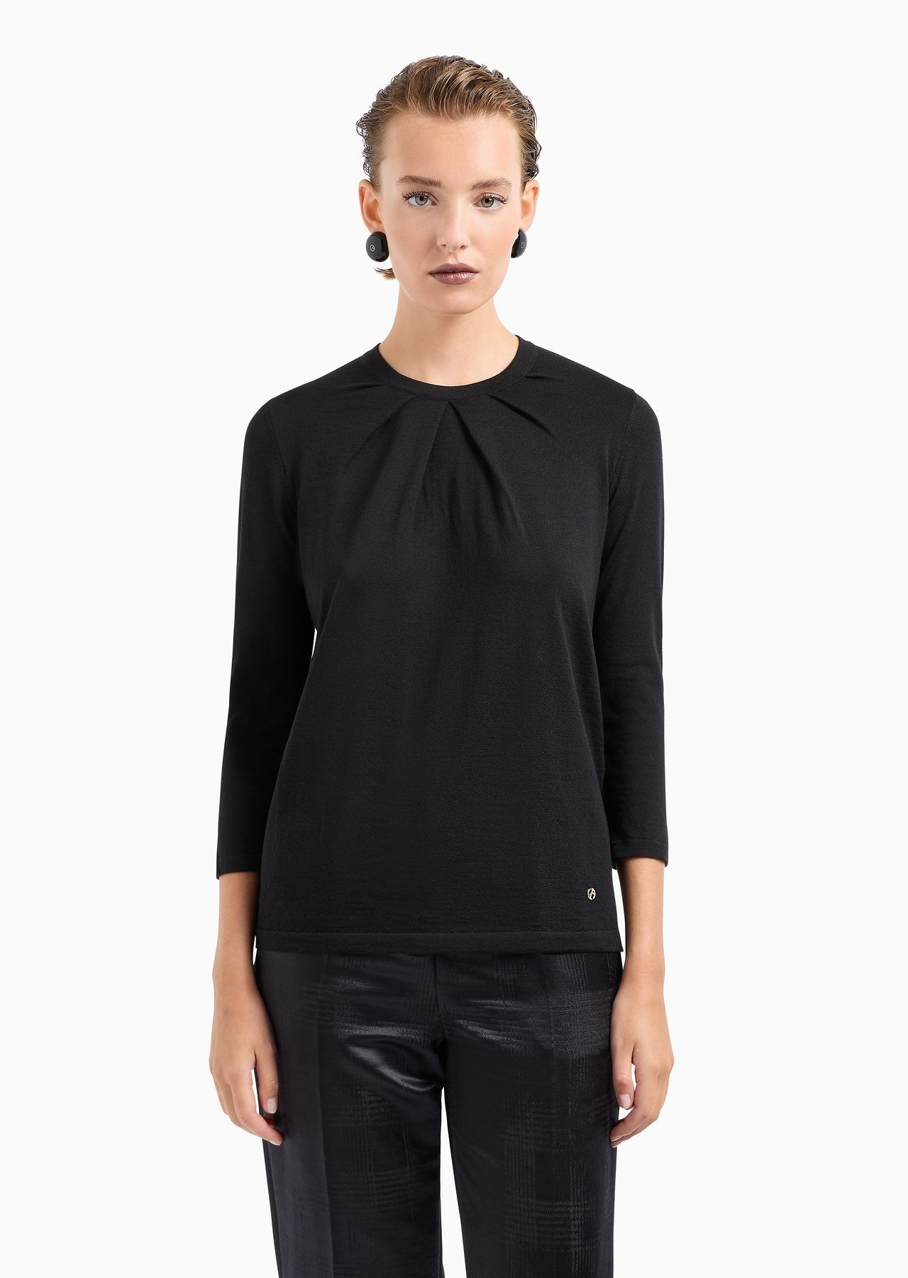 Virgin-wool, crew-neck jumper - 2