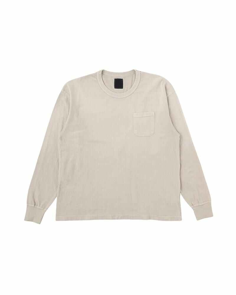 JUMBO TEE L/S DMGD GREY - 1