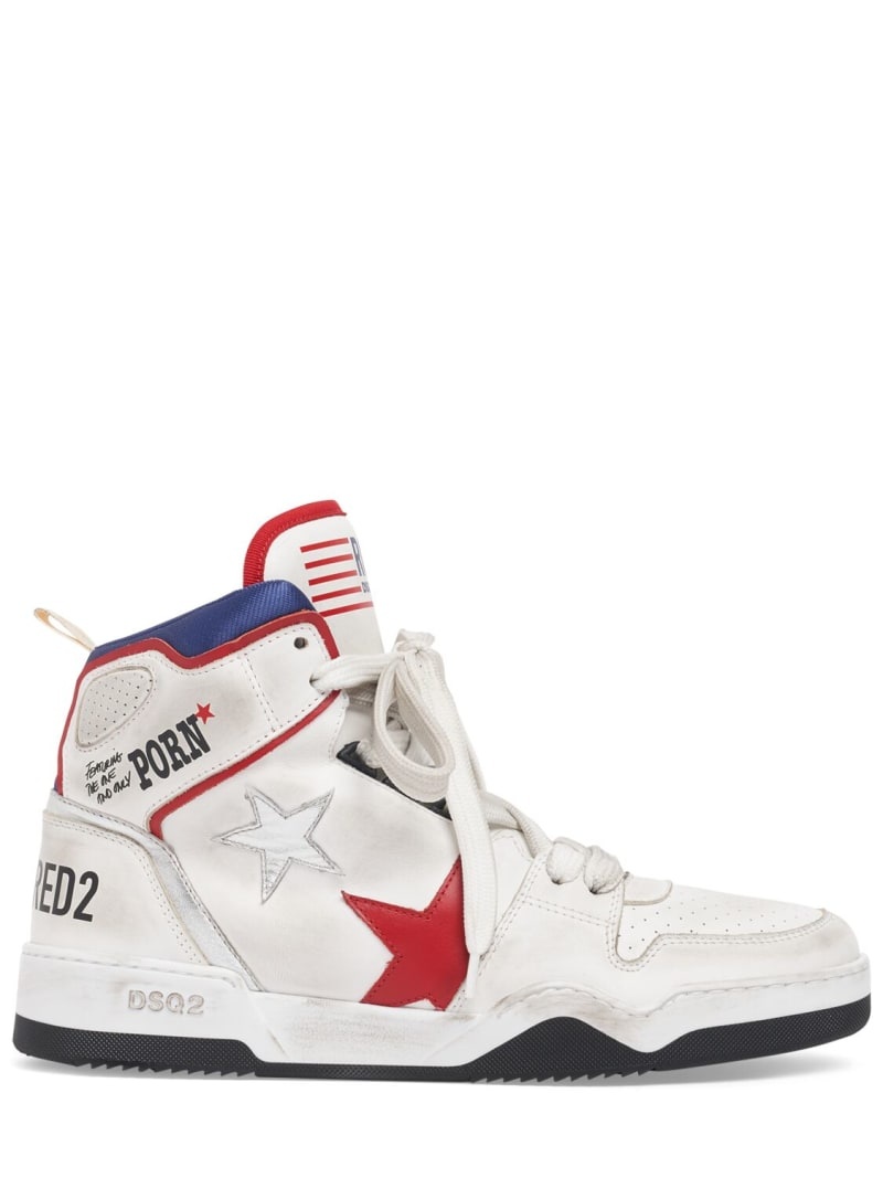 DSQUARED2 Rocco Spider high-top sneakers | luisaviaroma
