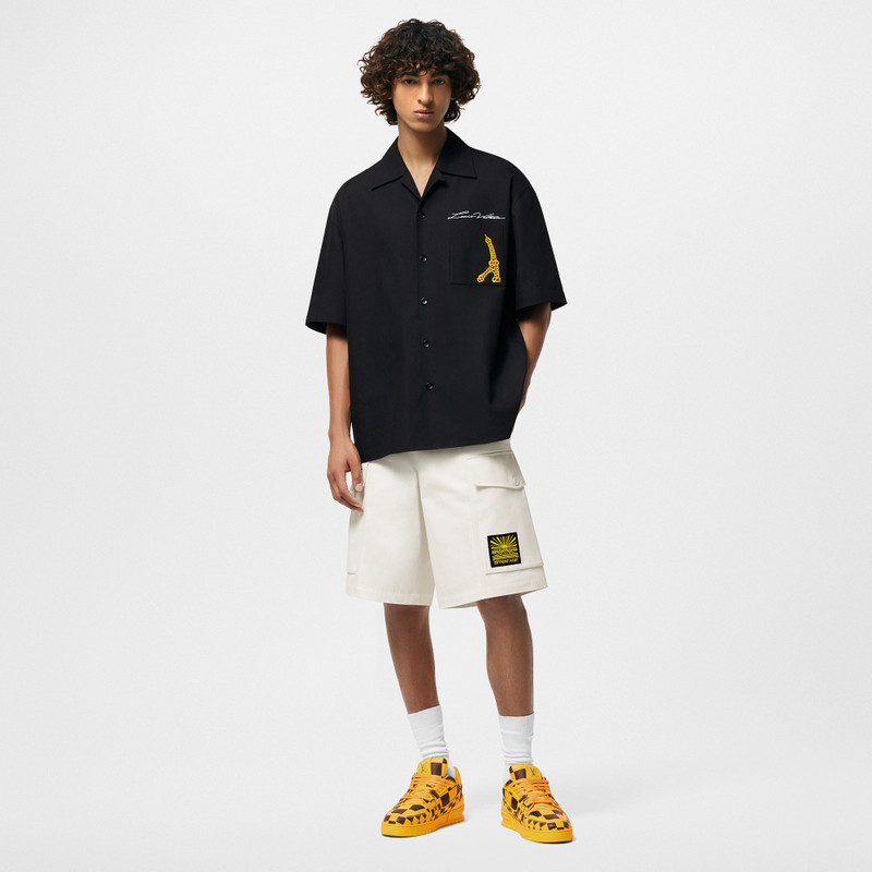 Louis Vuitton Open Collar Short-Sleeved Cotton Shirt outlook