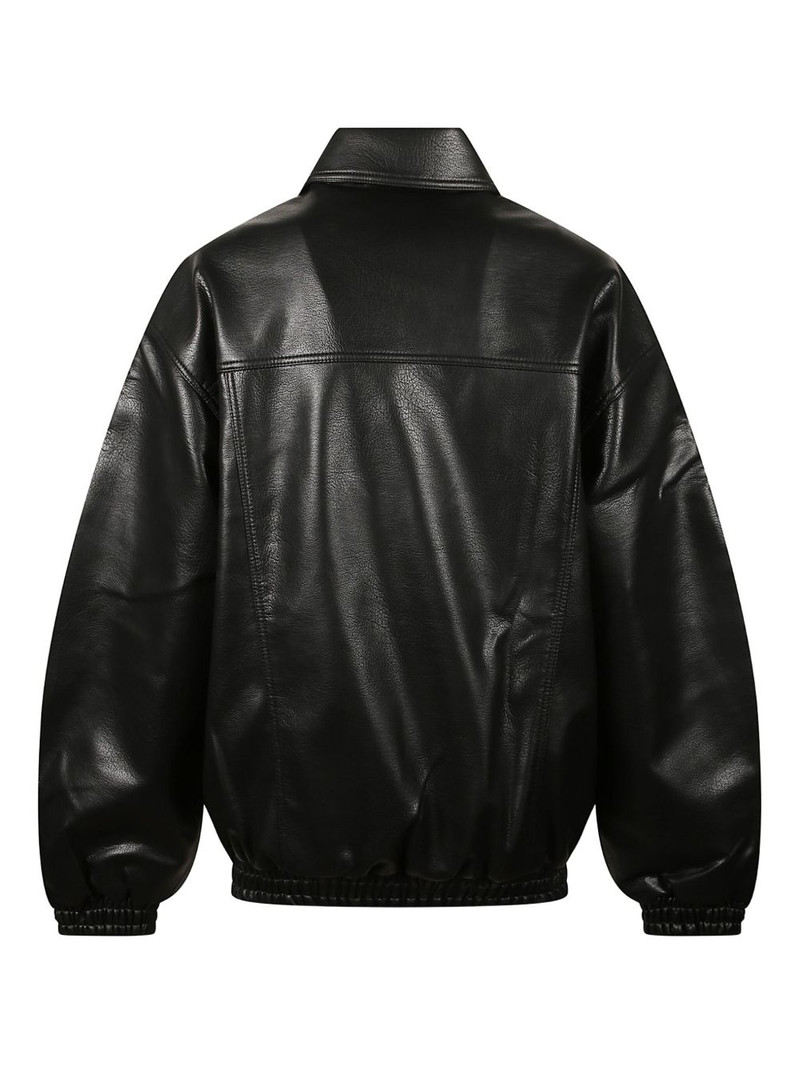 The Frankie Shop Prescott faux-leather jacket outlook