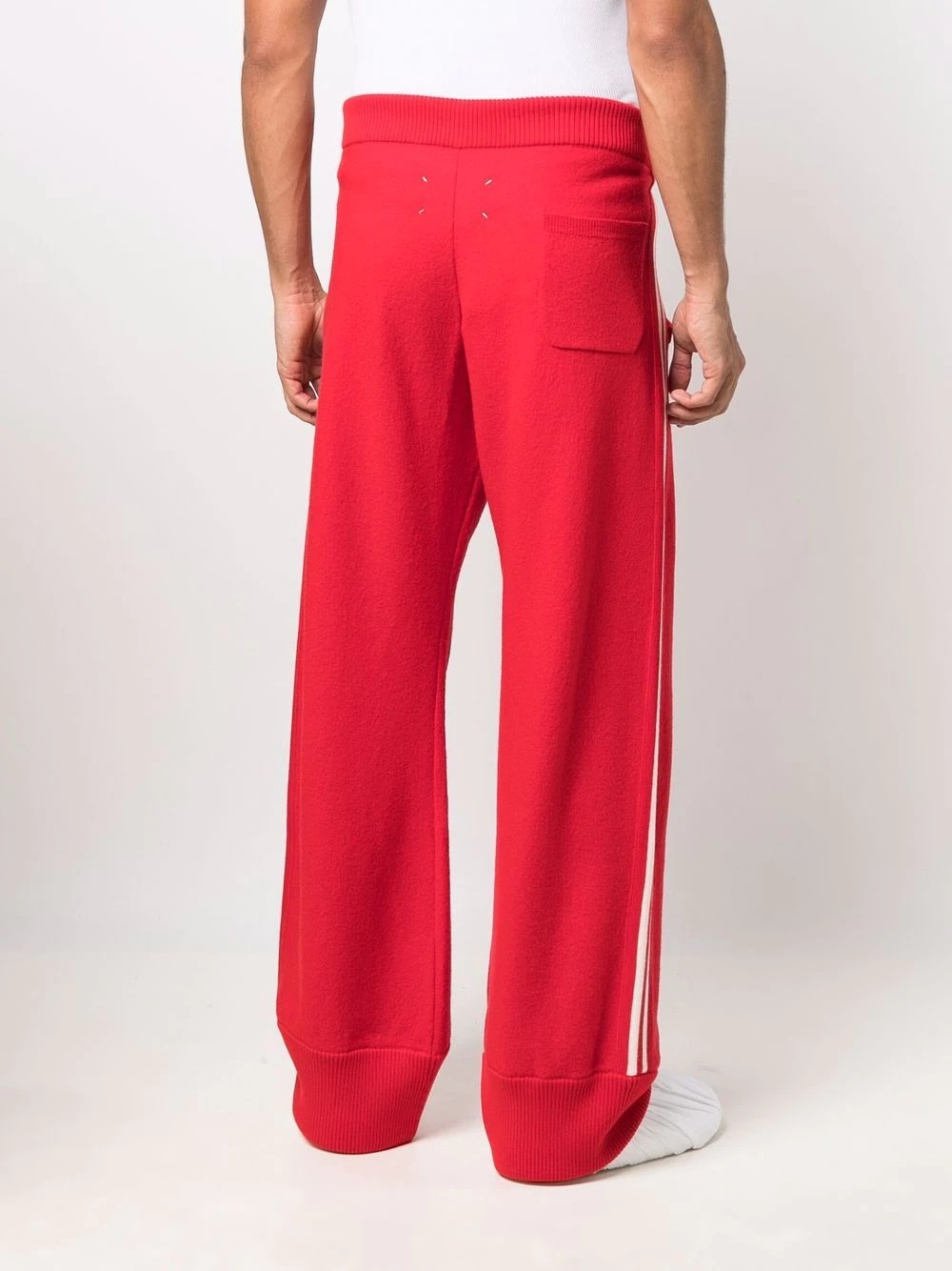 side-stripe track pants - 4