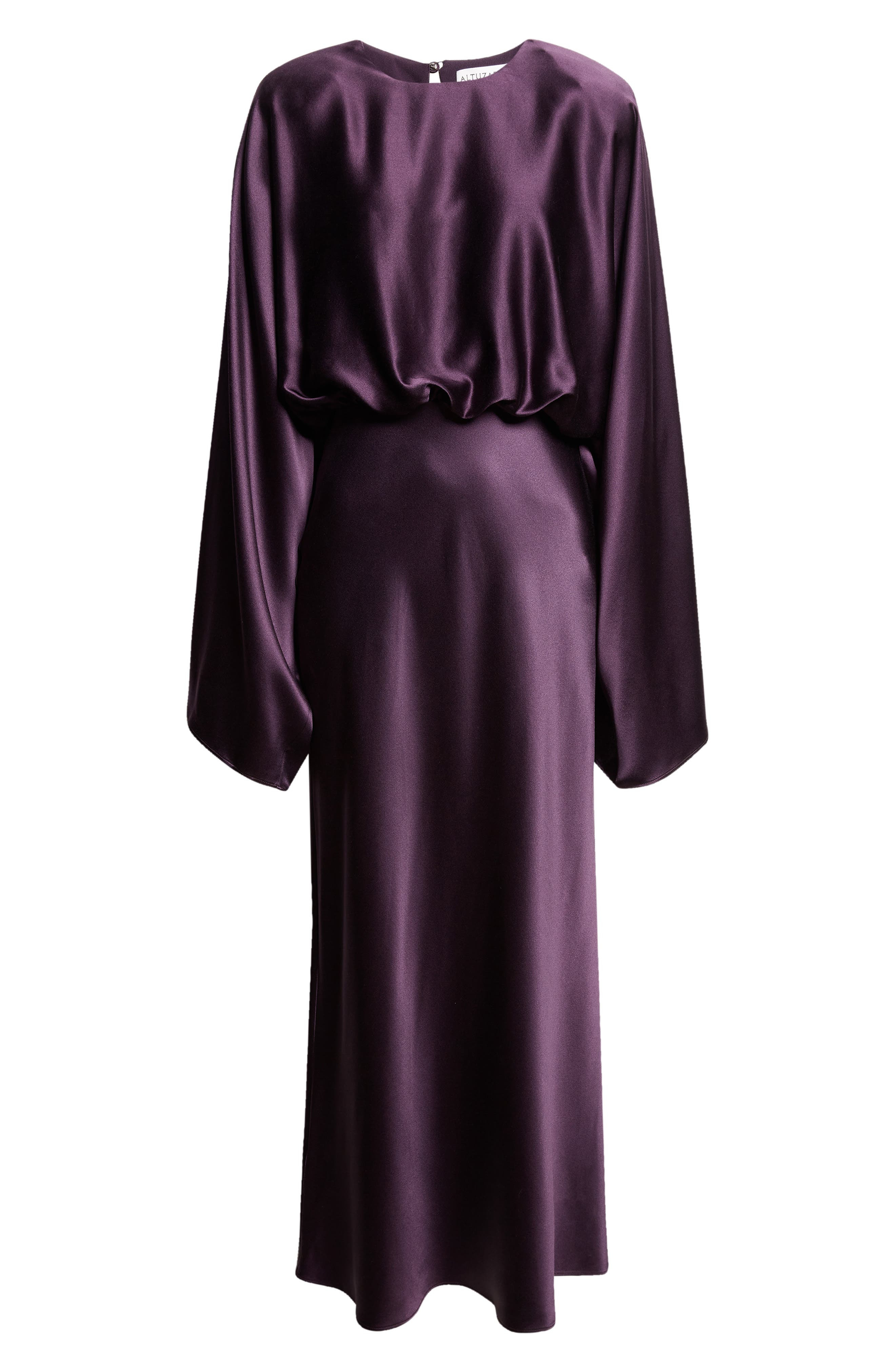 Altuzarra Evinka Long Sleeve Silk Satin Dress in Orchid at Nordstrom - 5