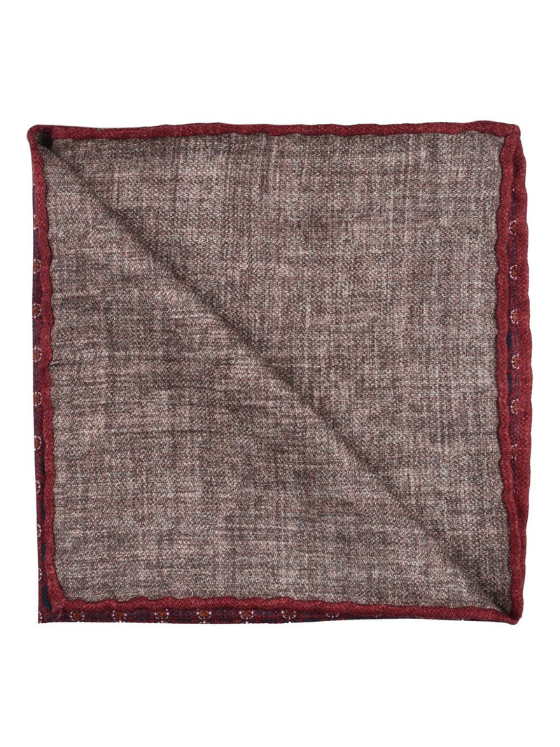 Brunello Cucinelli patterned pocket square outlook