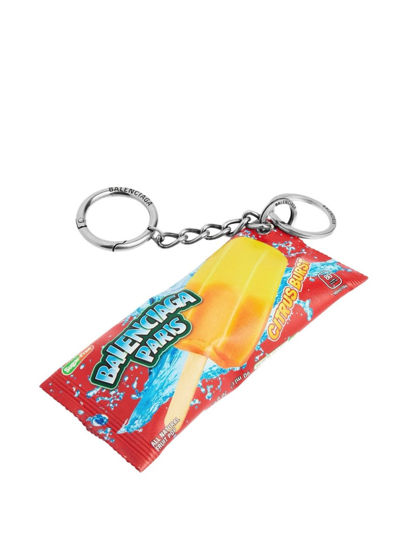 BALENCIAGA snack-pouch keyring outlook