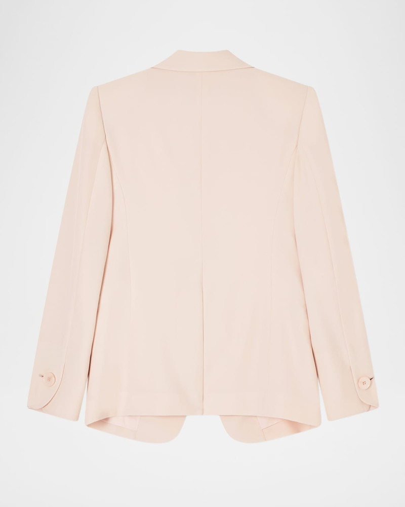 Single-Button Gabardine Jacket 6