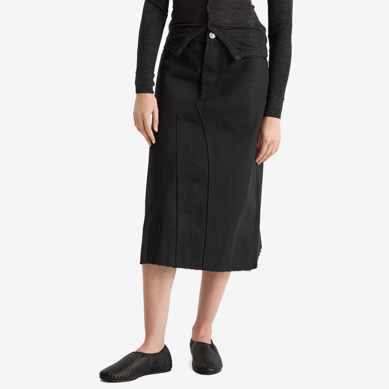 Jil Sander Jil Sander Cotton Poplin Midi Skirt outlook