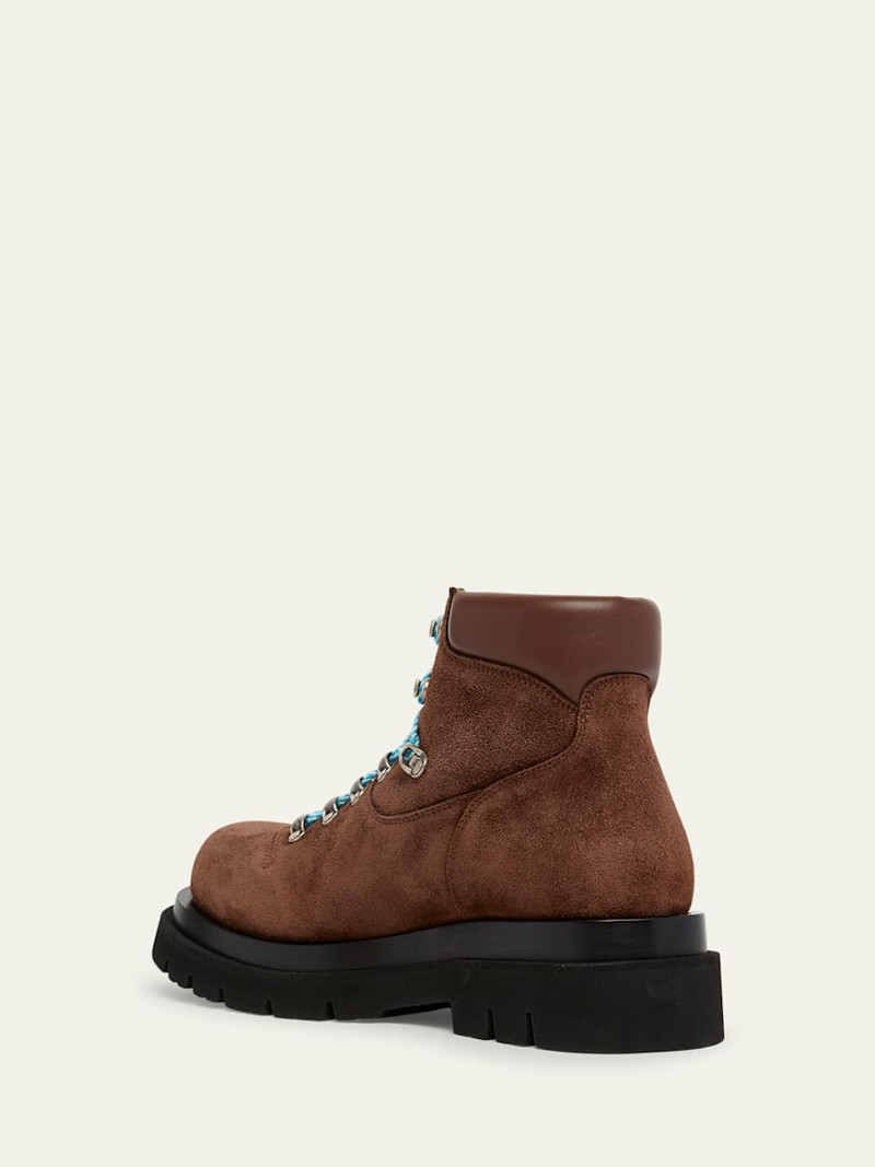 Bottega Veneta Suede Lug Hiking Ankle Boots outlook