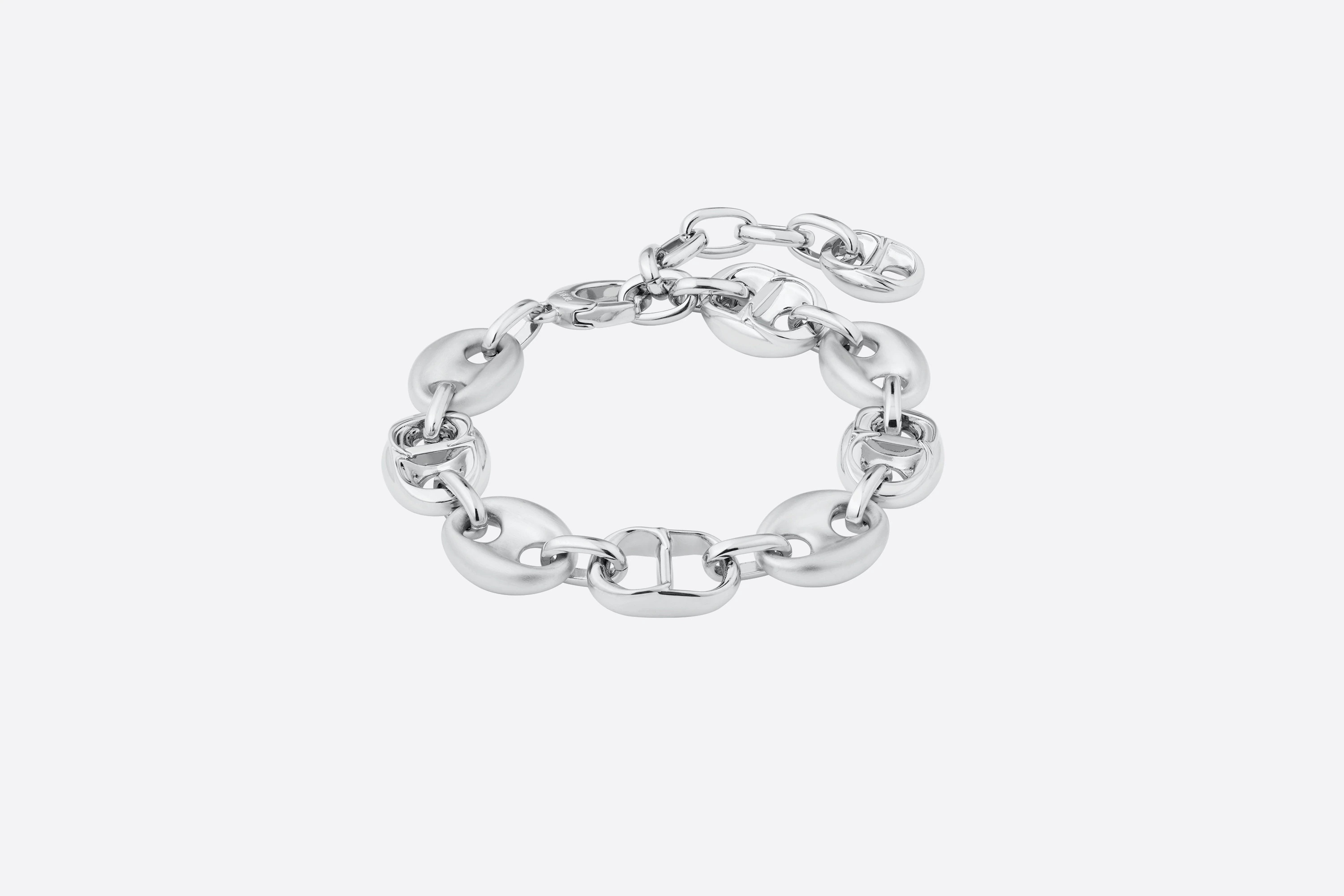 Bracelet with CD Icon Oval Chain Links - 1