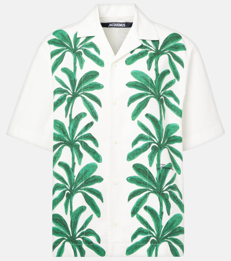 Jean printed cotton shirt - 1