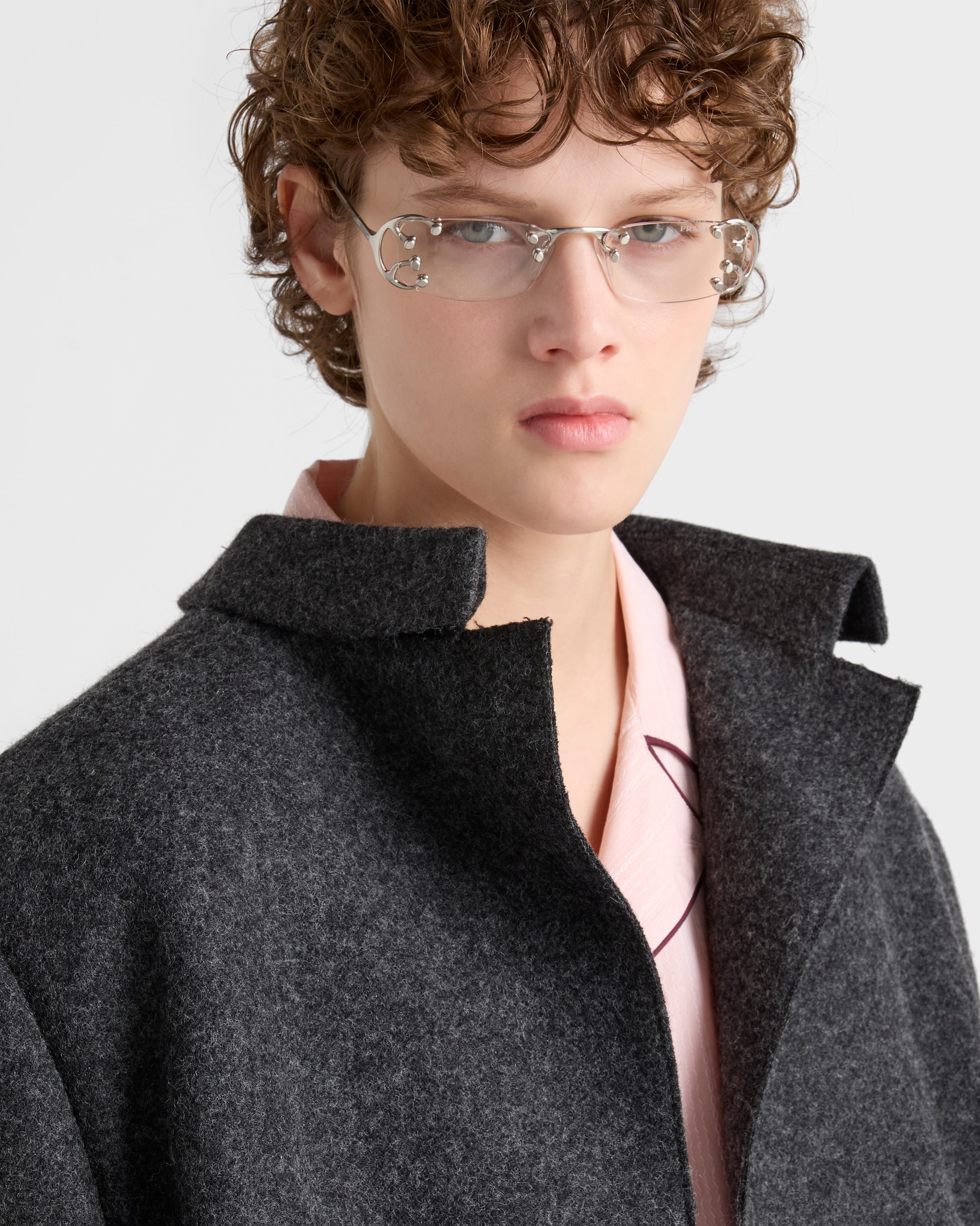 Single-breasted shetland wool jacket - 4