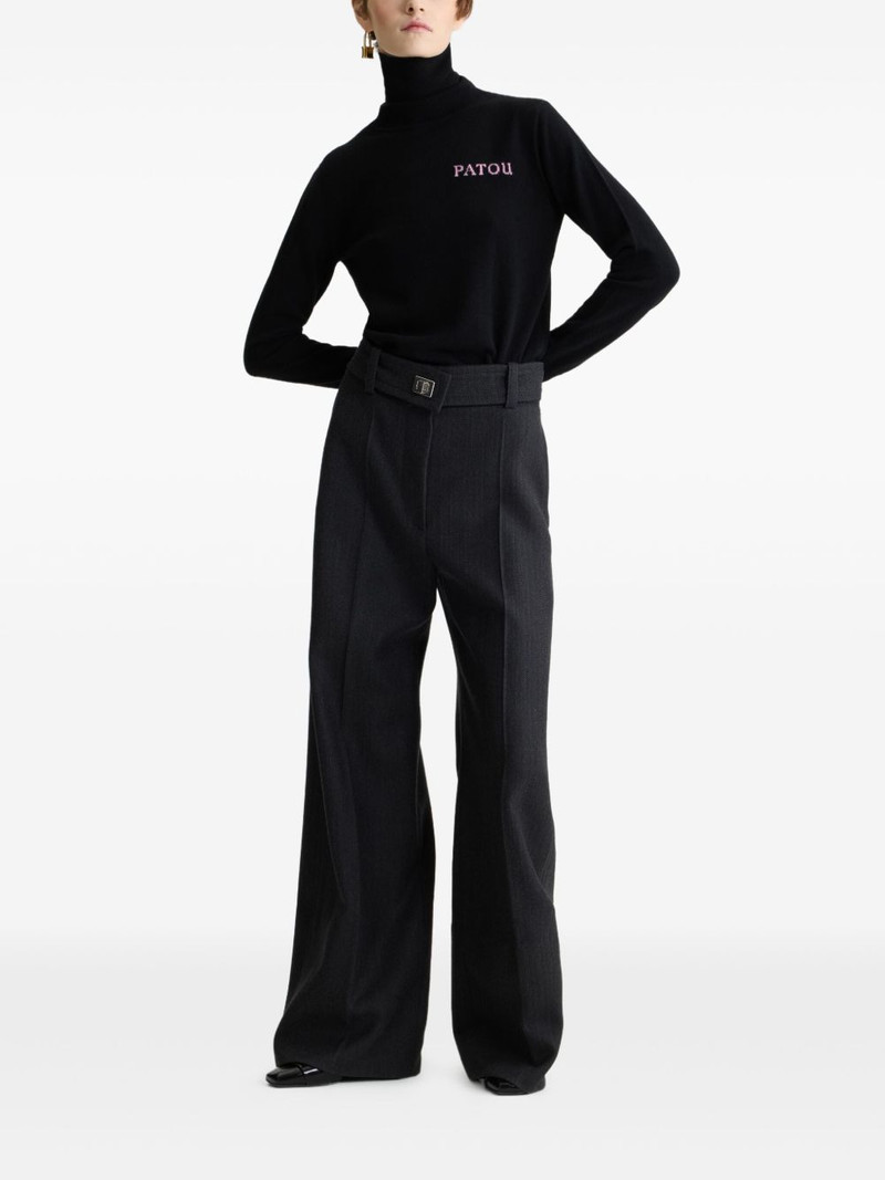 PATOU intarsia turtleneck jumper outlook