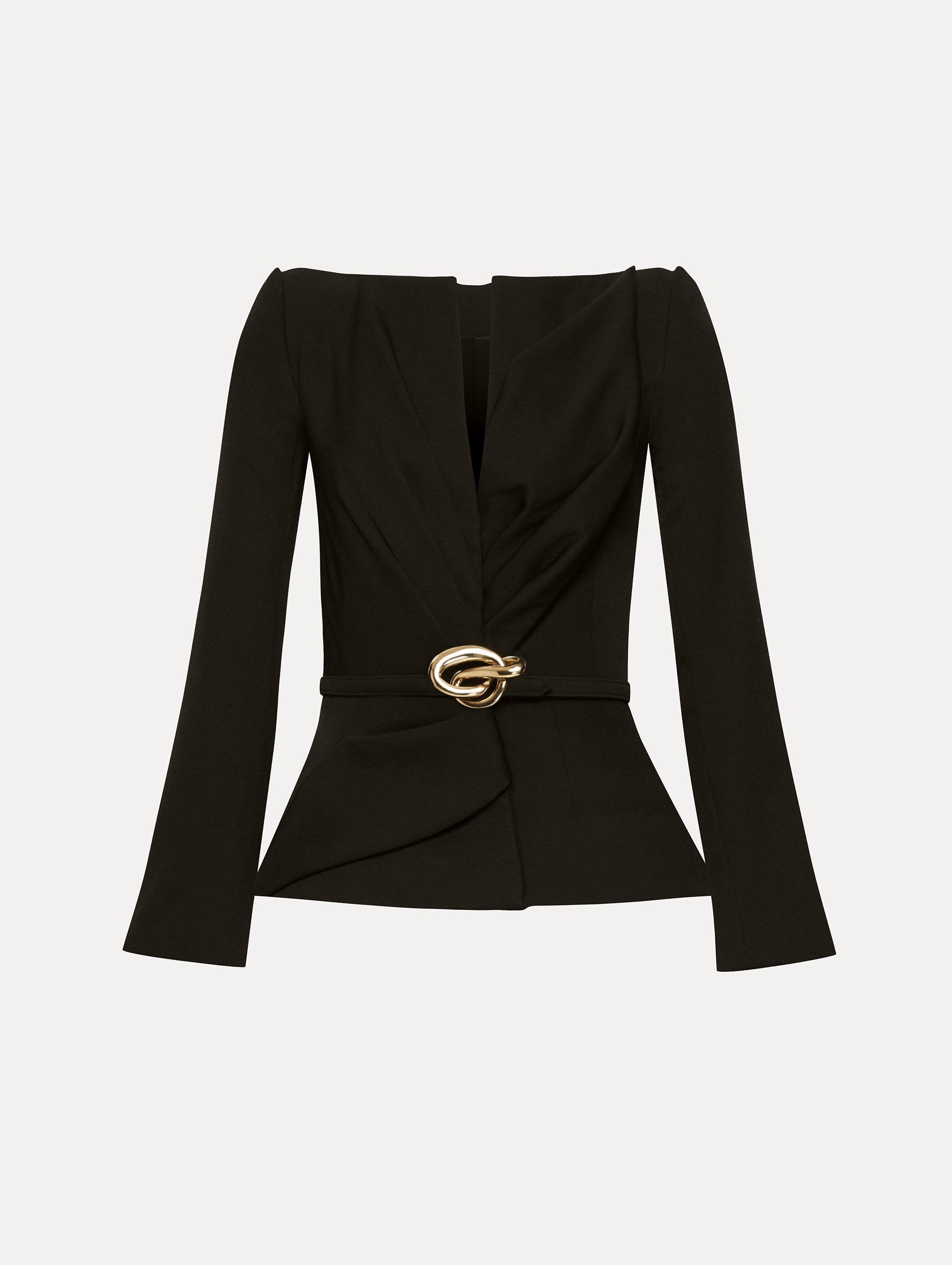 KNOTTED BELT JACKET - 1
