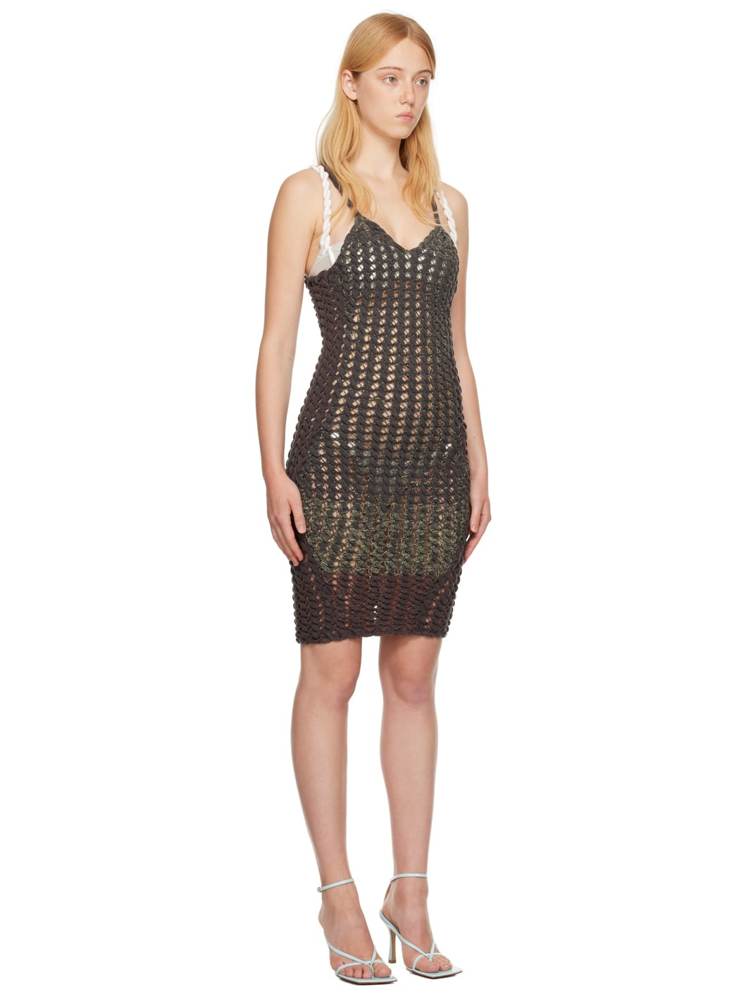 Gray Minicable Reversible Midi Dress - 2