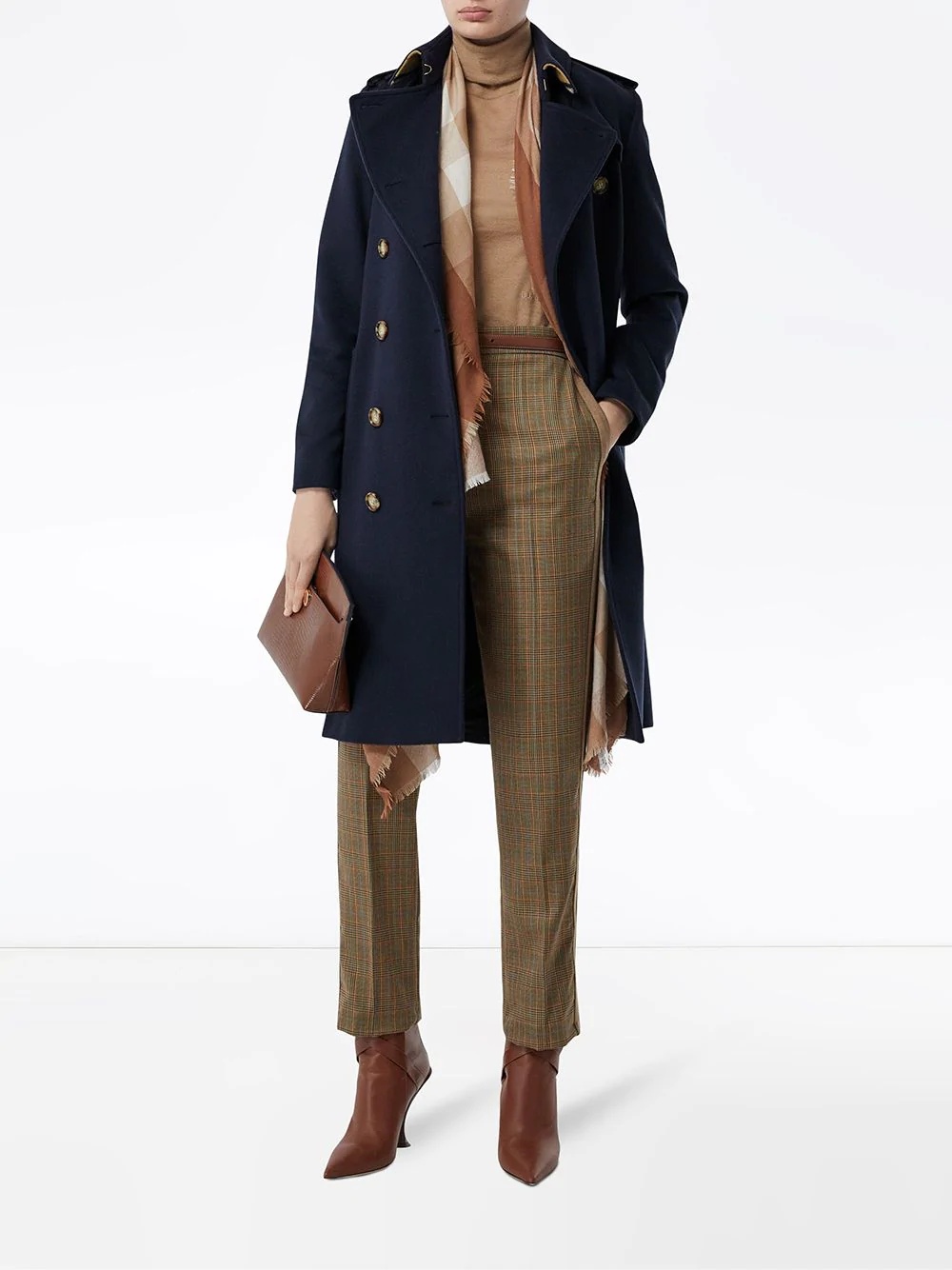 belted trench coat - 2