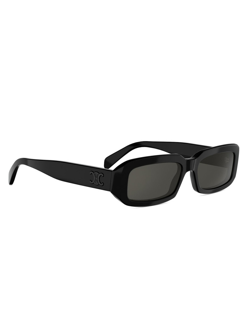 Women's Triomphe 54MM Rectangular Sunglasses - Black Smoke 8