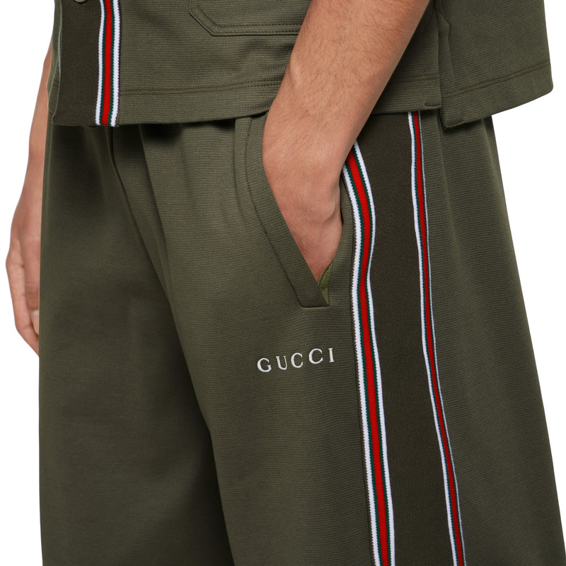 Cotton piquet shorts with embroidery 5