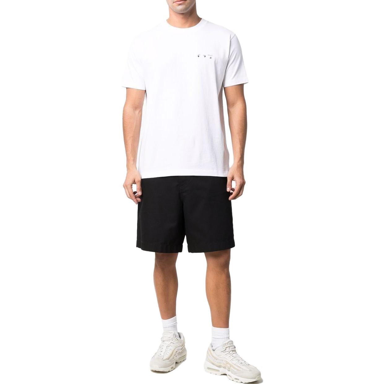 Off-White Caravaggio Paint Slim Tee 'White Black' OMAA027C99JER0050110 - 3