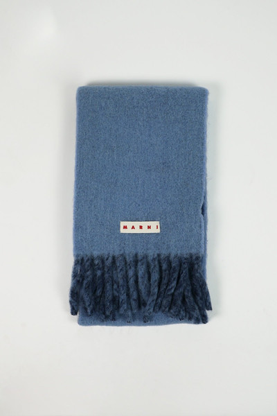 Marni Striped Wool Scarf - Light Blue outlook