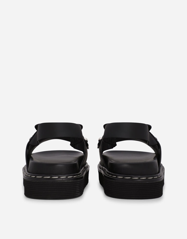 Calfskin sandals with DG logo - 3