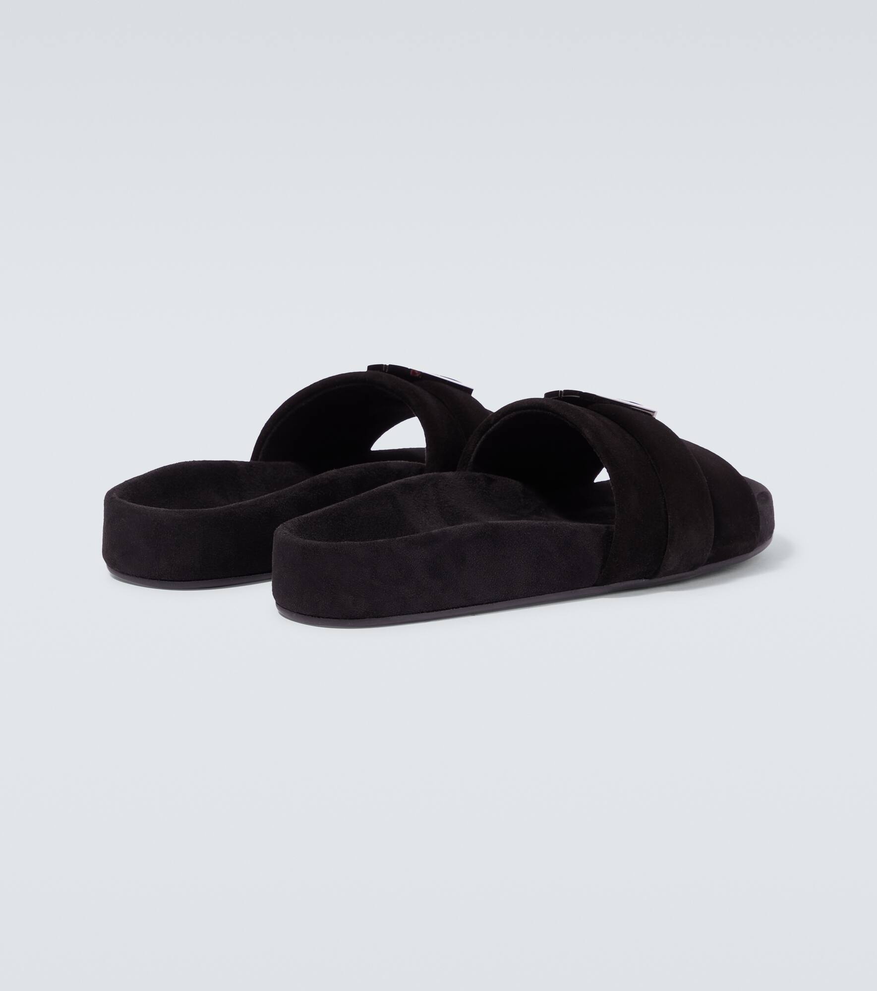 Varsimule Bizz logo suede slides - 6