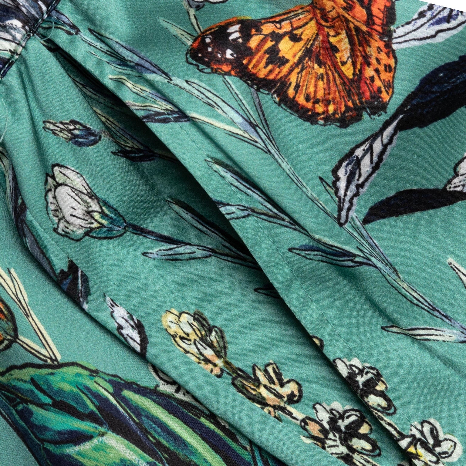 BOTANICAL SILK SHORT - OCEAN BOTANICAL - 3