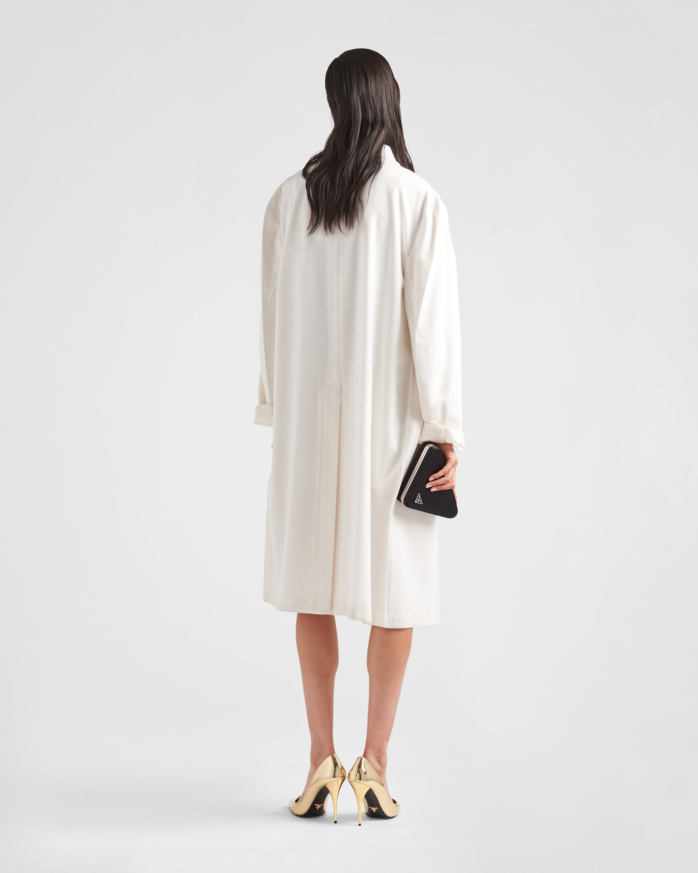 Single-breasted cashmere coat - 5