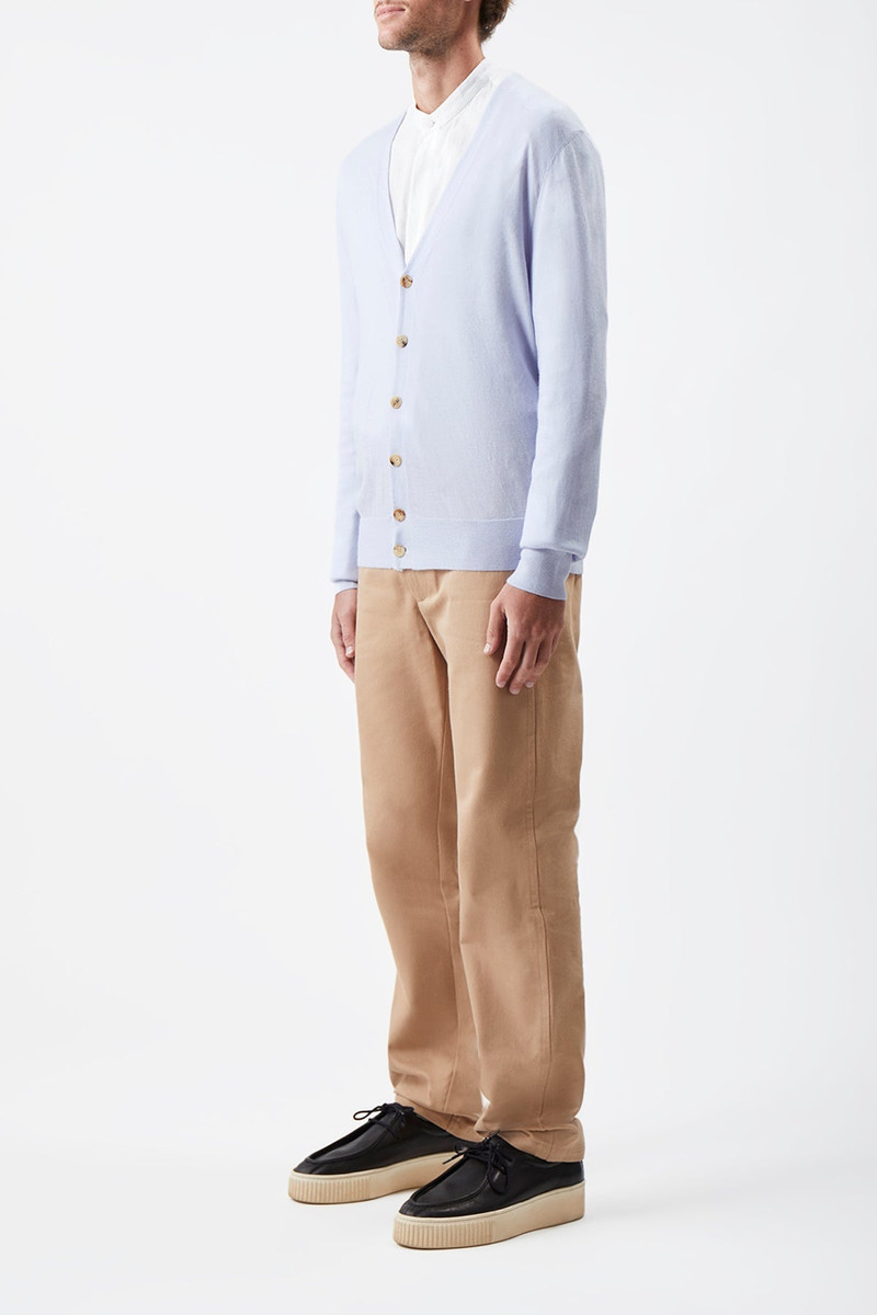 Duke Knit Cardigan in Halogen Blue Cashmere 3