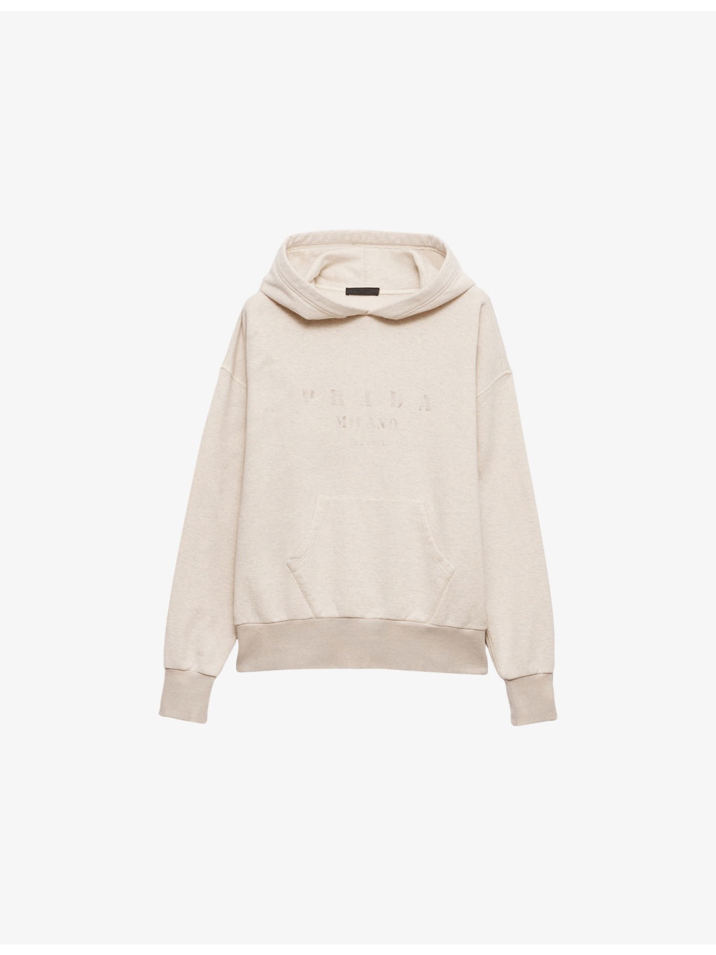Faint Graphic-Print Cotton Hoody - 1