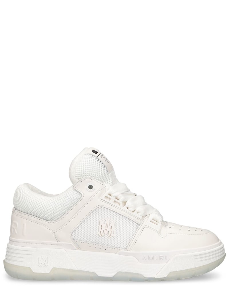 MA-1 leather low top sneakers - 1