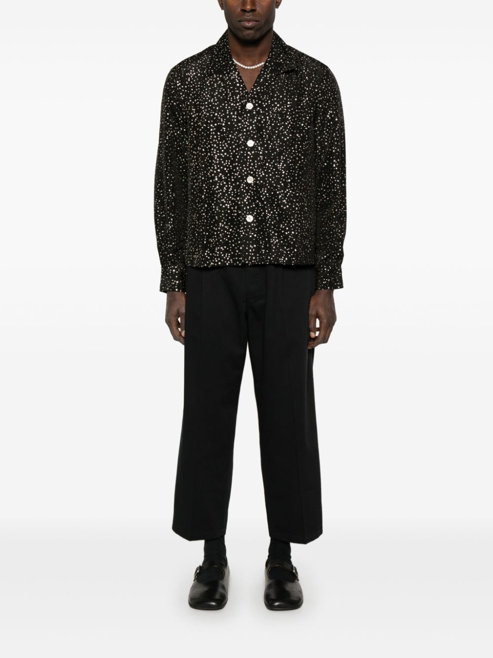 glitter-detail shirt - 2