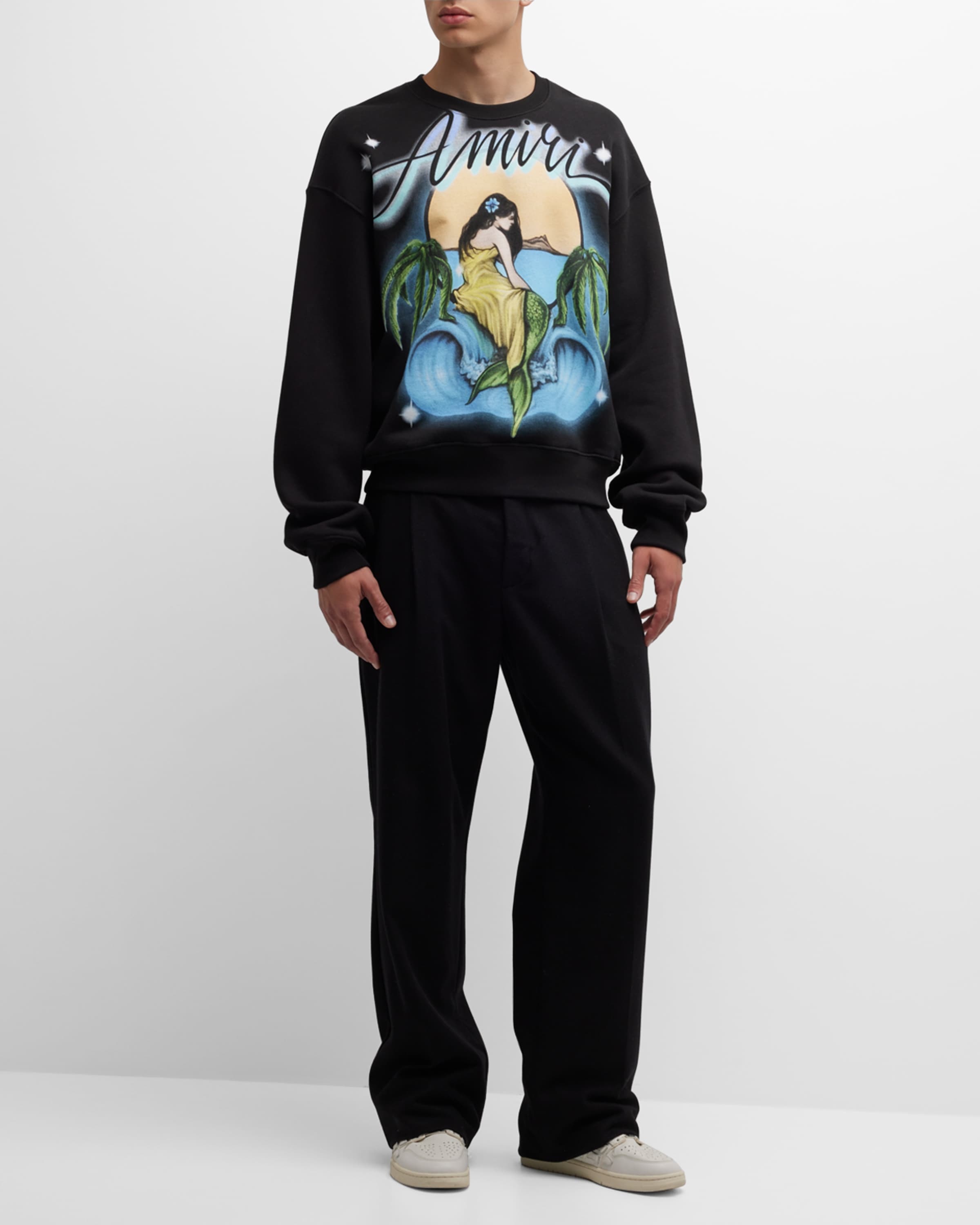 AMIRI AMIRI MERMAID CREWNECK - 6954543054913 | REVERSIBLE