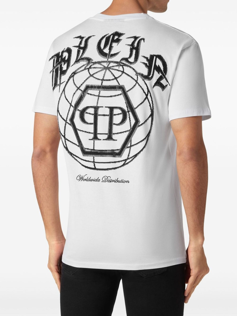 logo-embellished cotton T-shirt 4