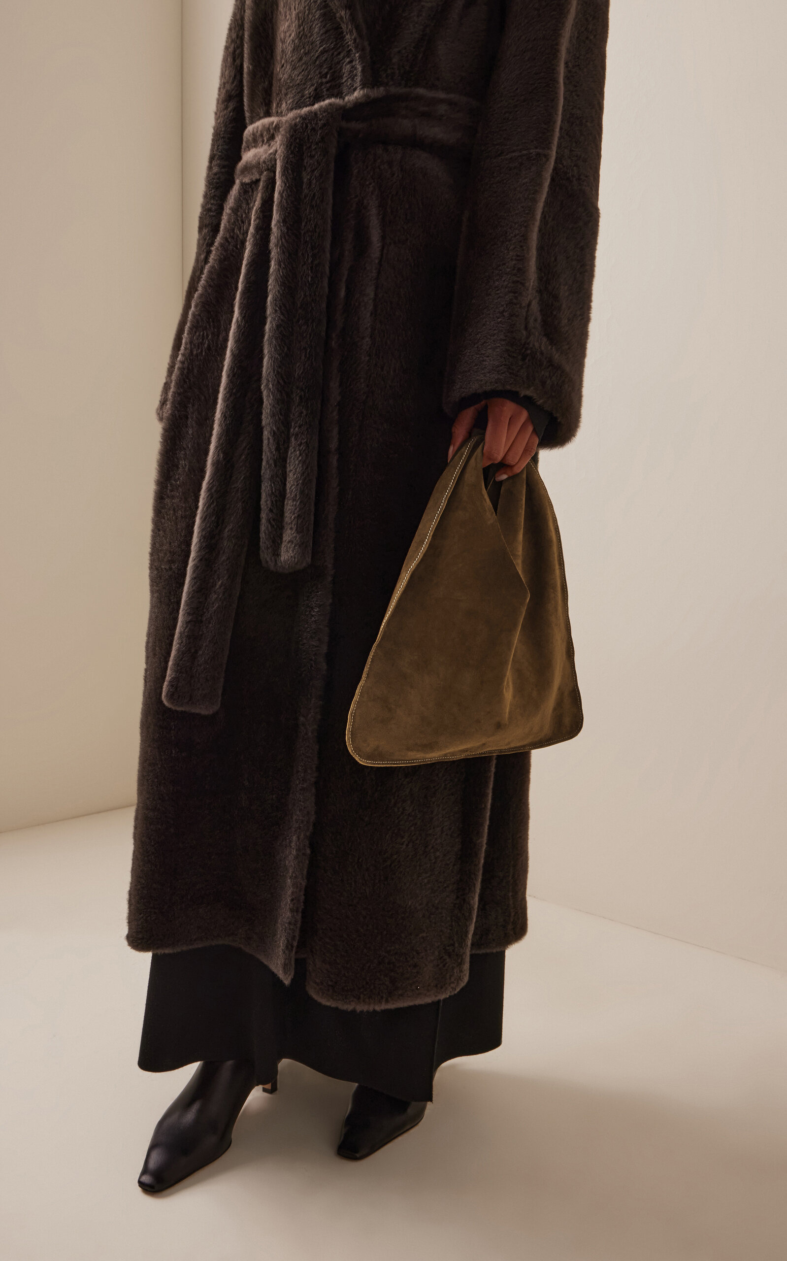 Small Bindle Suede Bag brown - 2