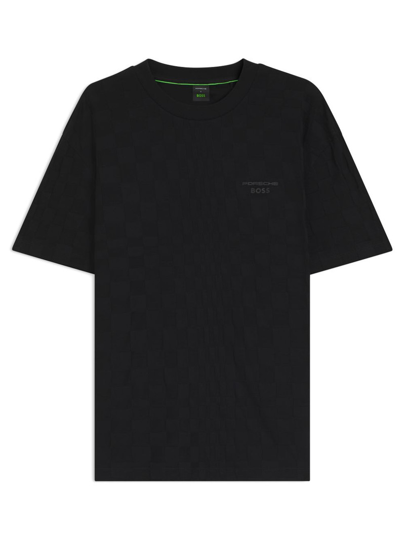 BOSS logo-embossed crew-neck T-shirt outlook