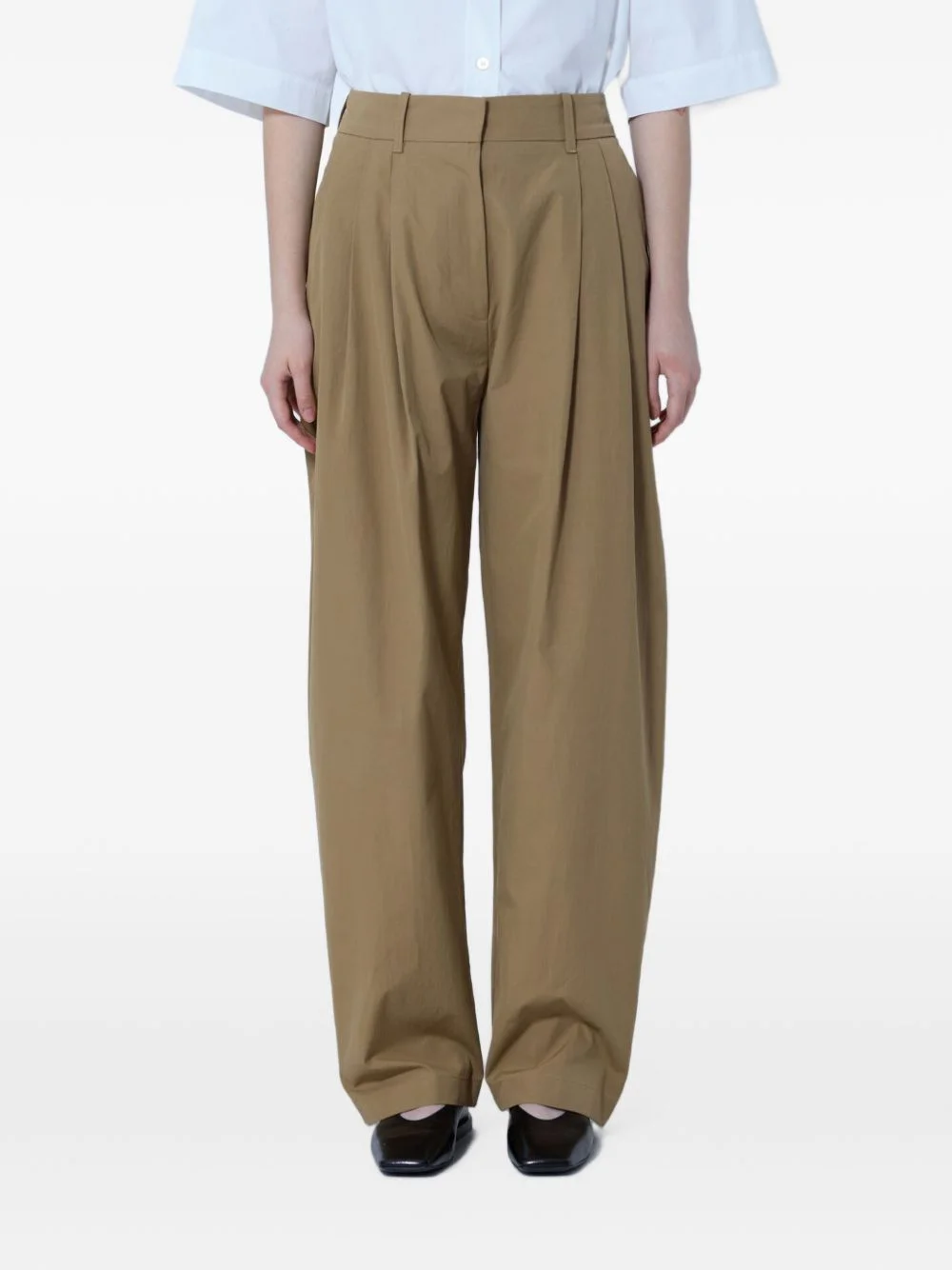pleated tailored trousers - 1