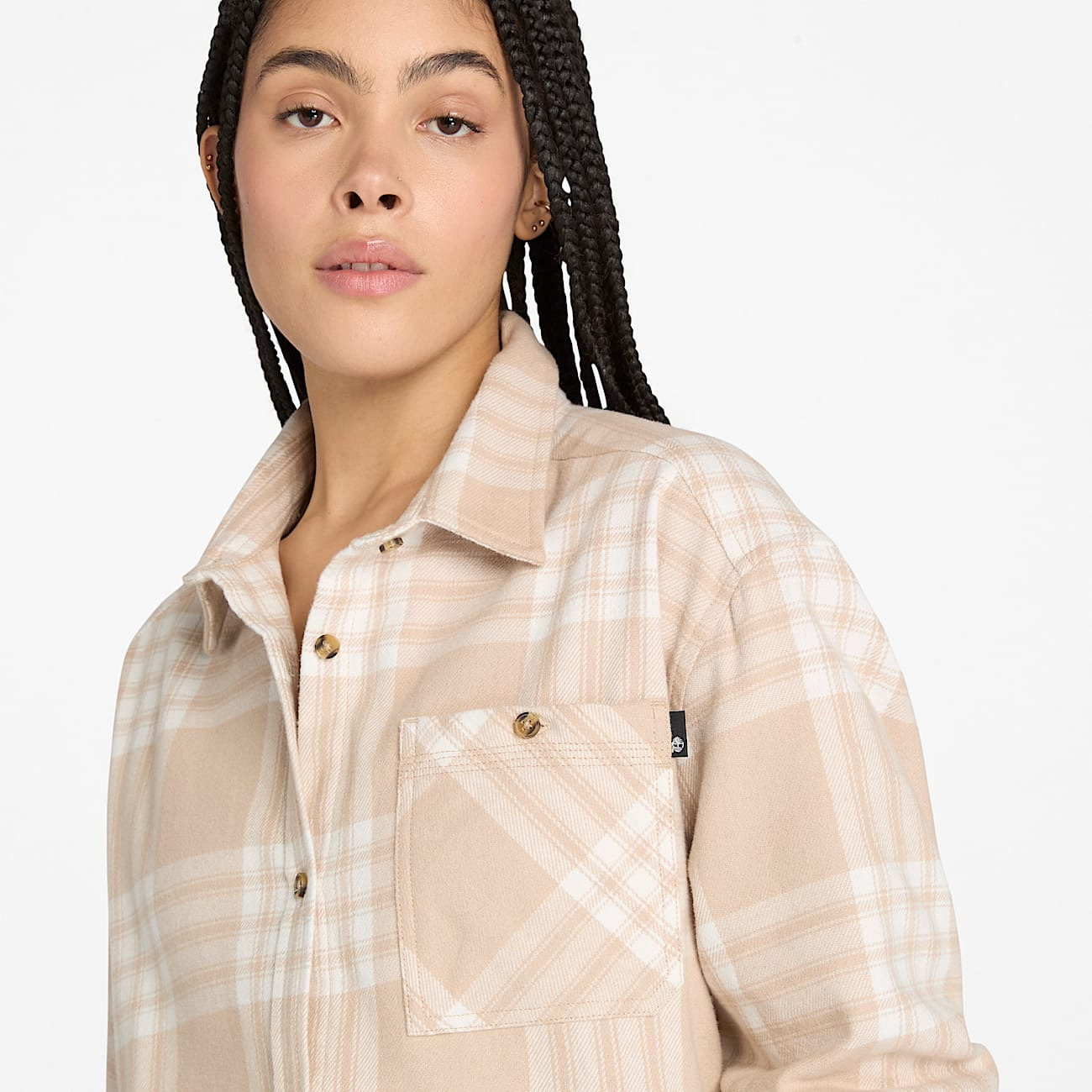 Women's Midweight Flannel Pocket Shirt - 4