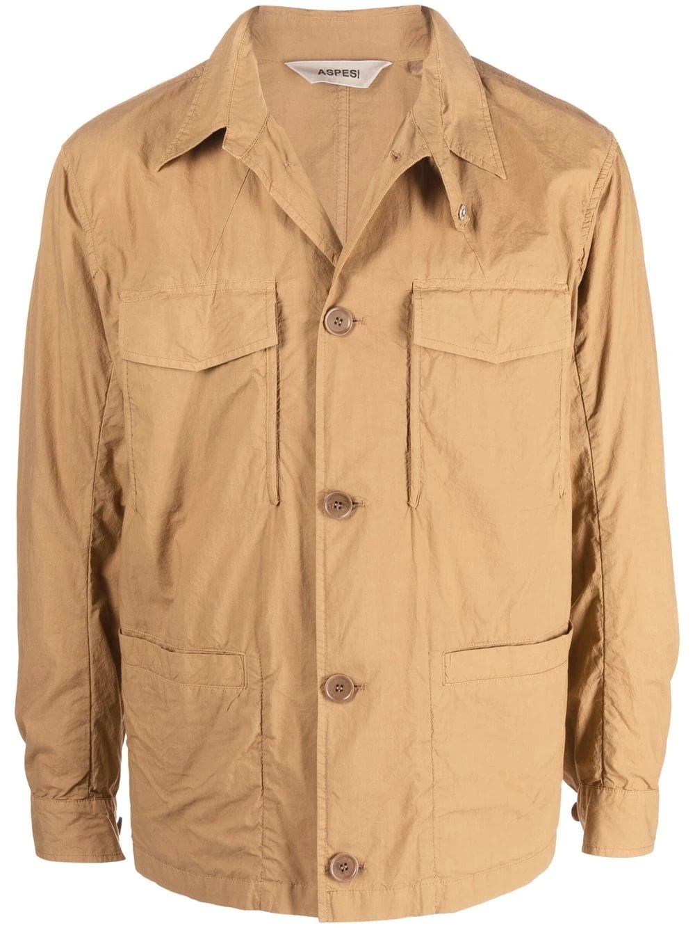 chest flap-pocket shirt jacket - 1