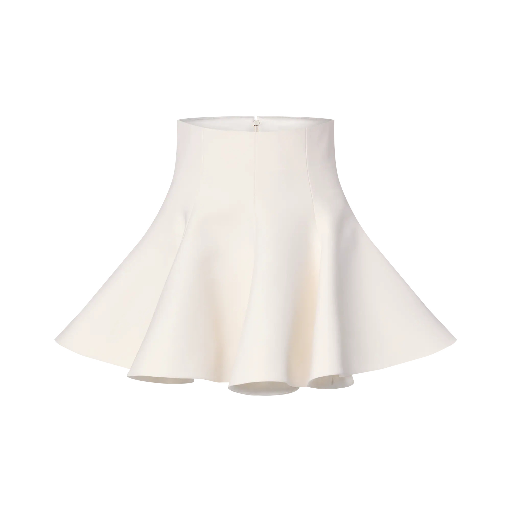Wool-Silk Pleated Circle Skirt - 1