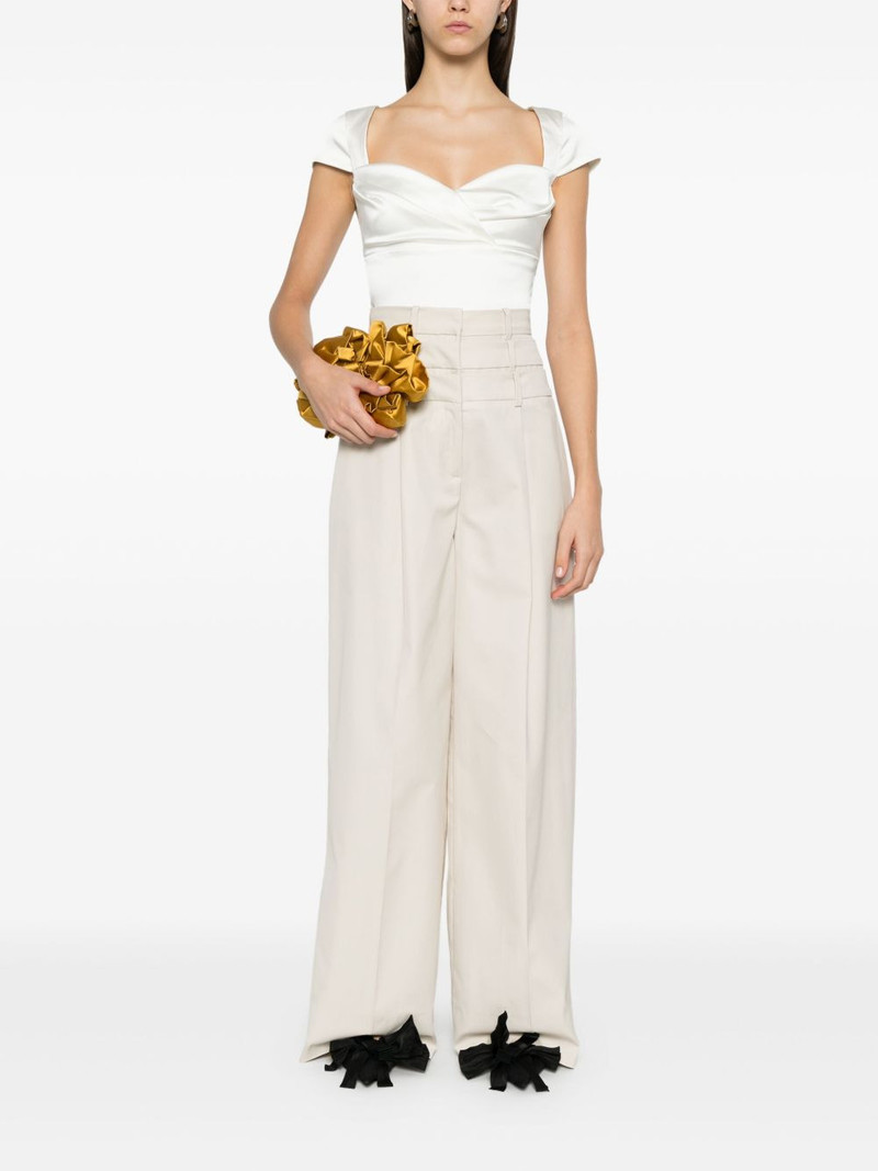 VIKTOR & ROLF sweetheart pleat-detailing bodysuit outlook